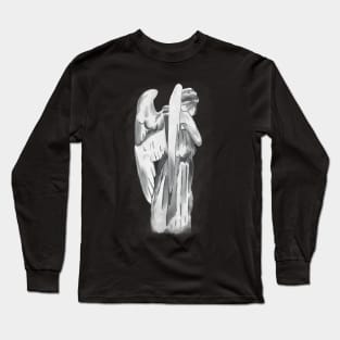 Weeping angel - Doctor Who - black Long Sleeve T-Shirt